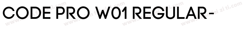 Code Pro W01 Regular字体转换